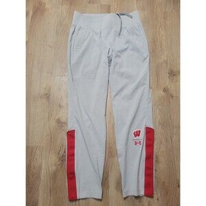 University Of Wisconsin Badgers Under Armour Team Issued Track Pants medium